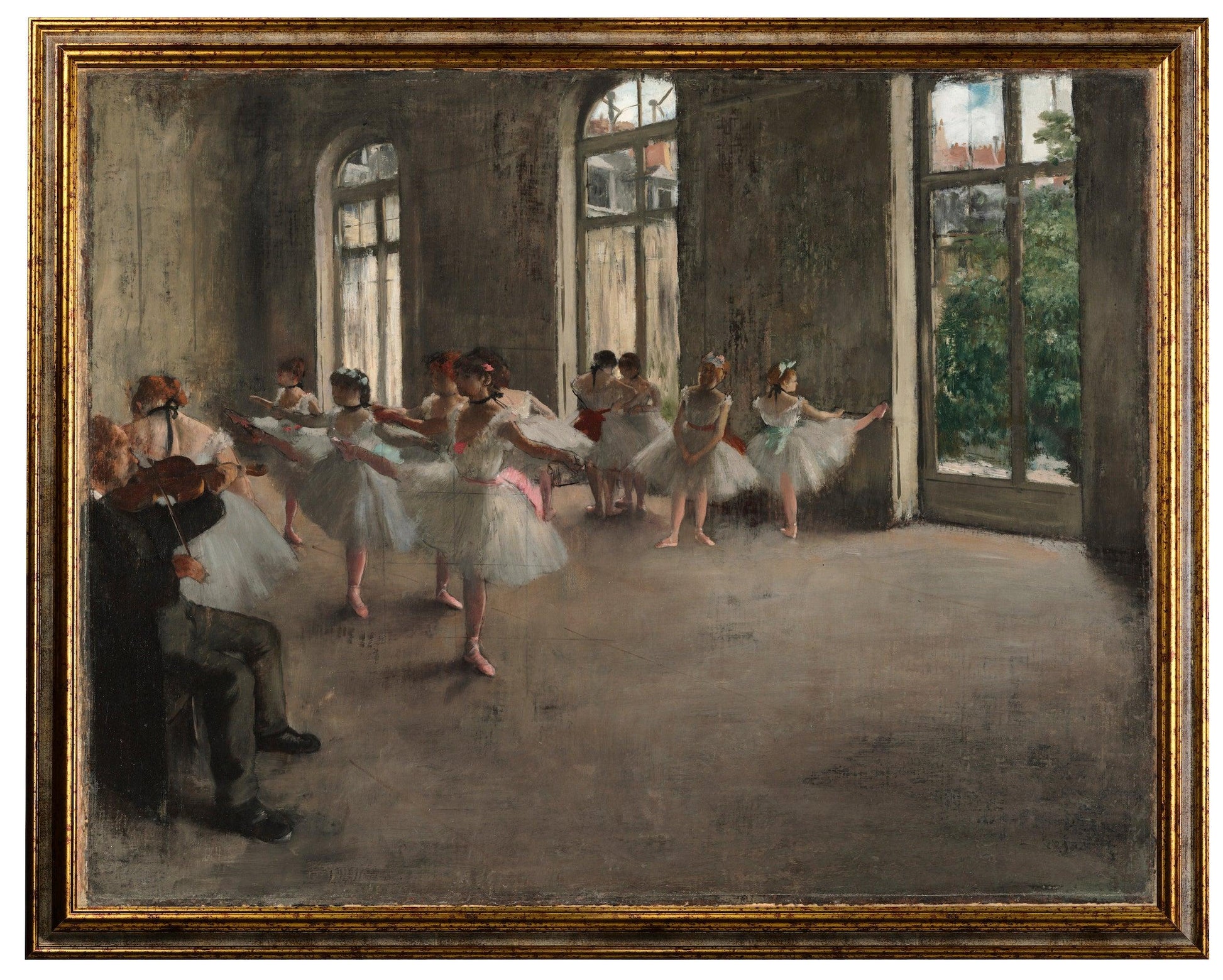 Degas - Le ballerine in sala | Effetto lucido - Materico