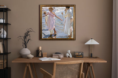 Joaquin Sorolla - L'ora del bagno a Valencia | Stampa piatta HD o in 3D