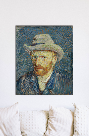 Van Gogh - Autoritratto con cappello di feltro grigio