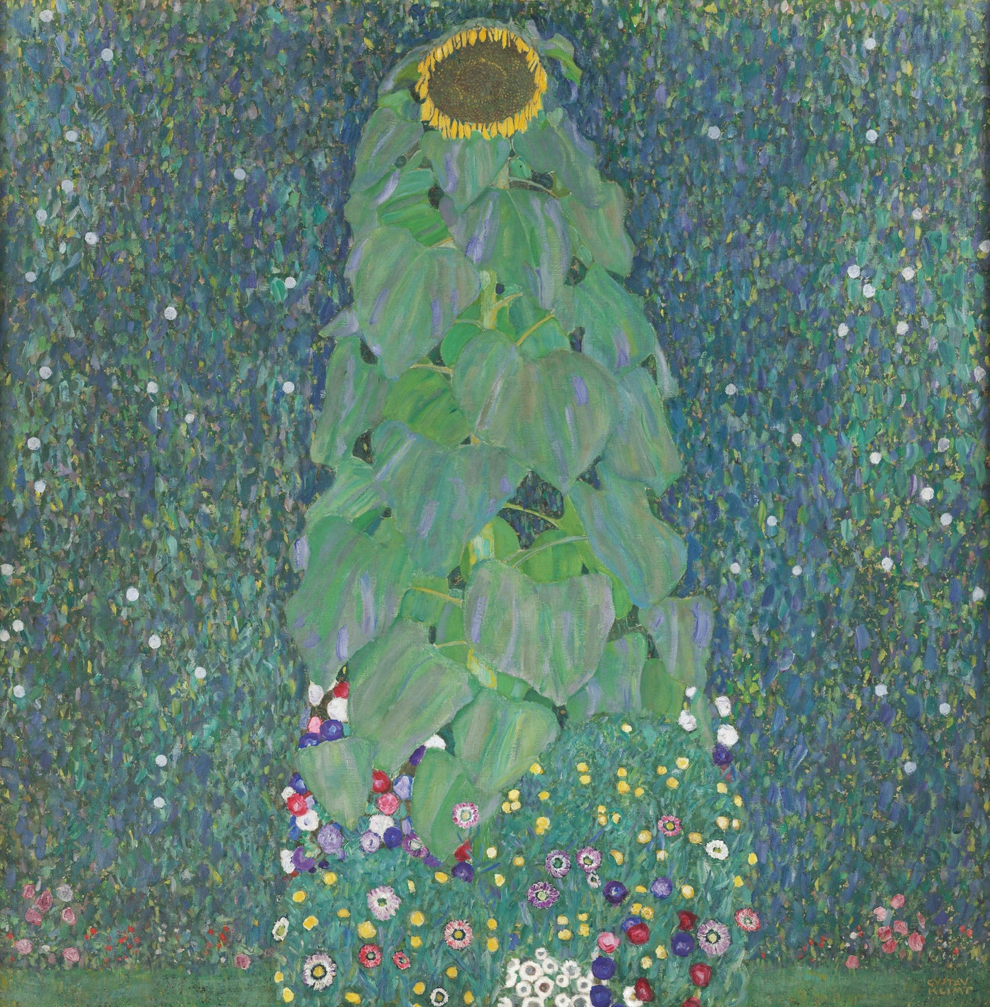 Klimt - Il girasole | Effetto lucido - Materico