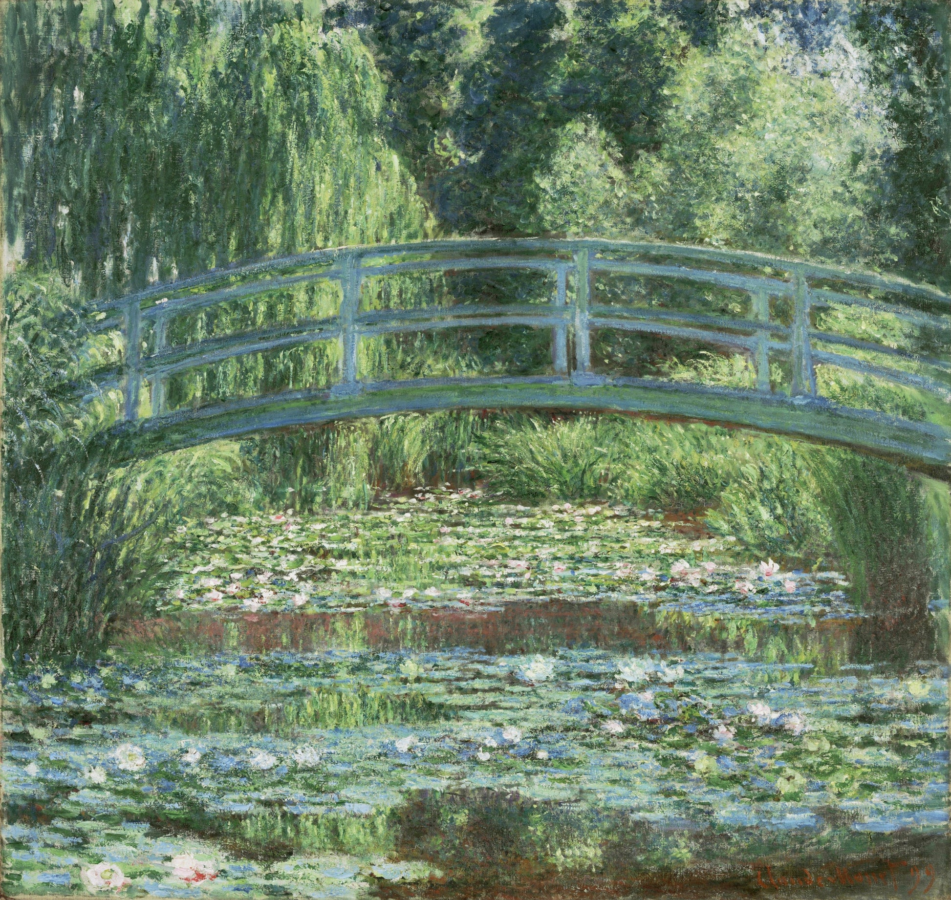 Monet - Il ponte giapponese | Effetto lucido - Materico