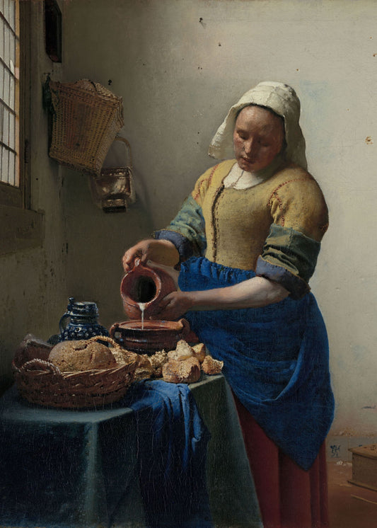 Johannes Vermeer - Die Milchmagd | Glanzeffekt