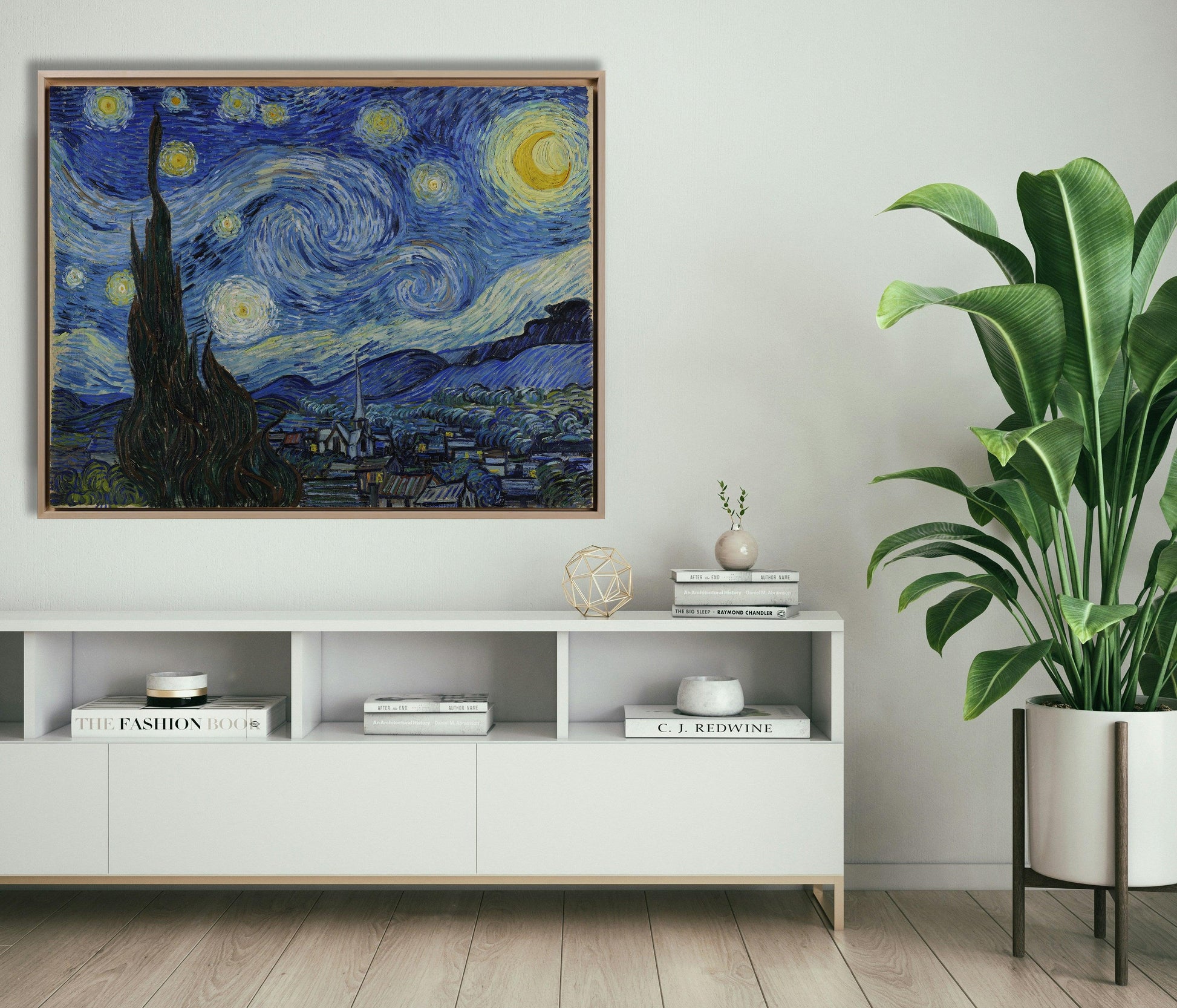 Van Gogh - Notte stellata | Stampa piatta HD o in 3D - Materico