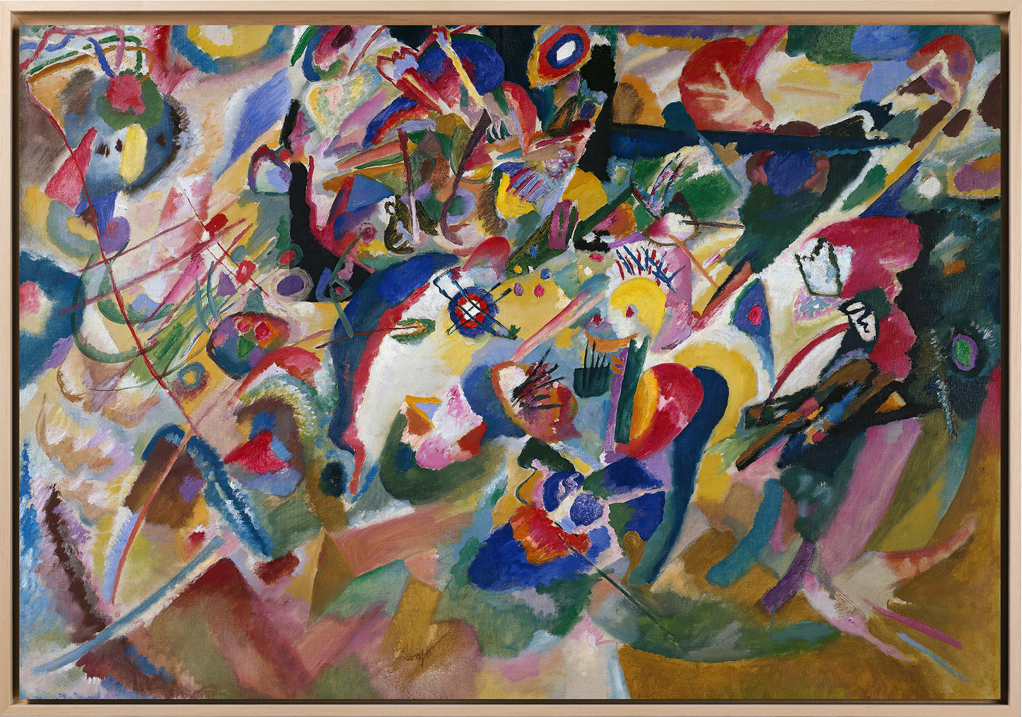 Klimt - Garten mit Sonnenblumen | Glanzeffekt