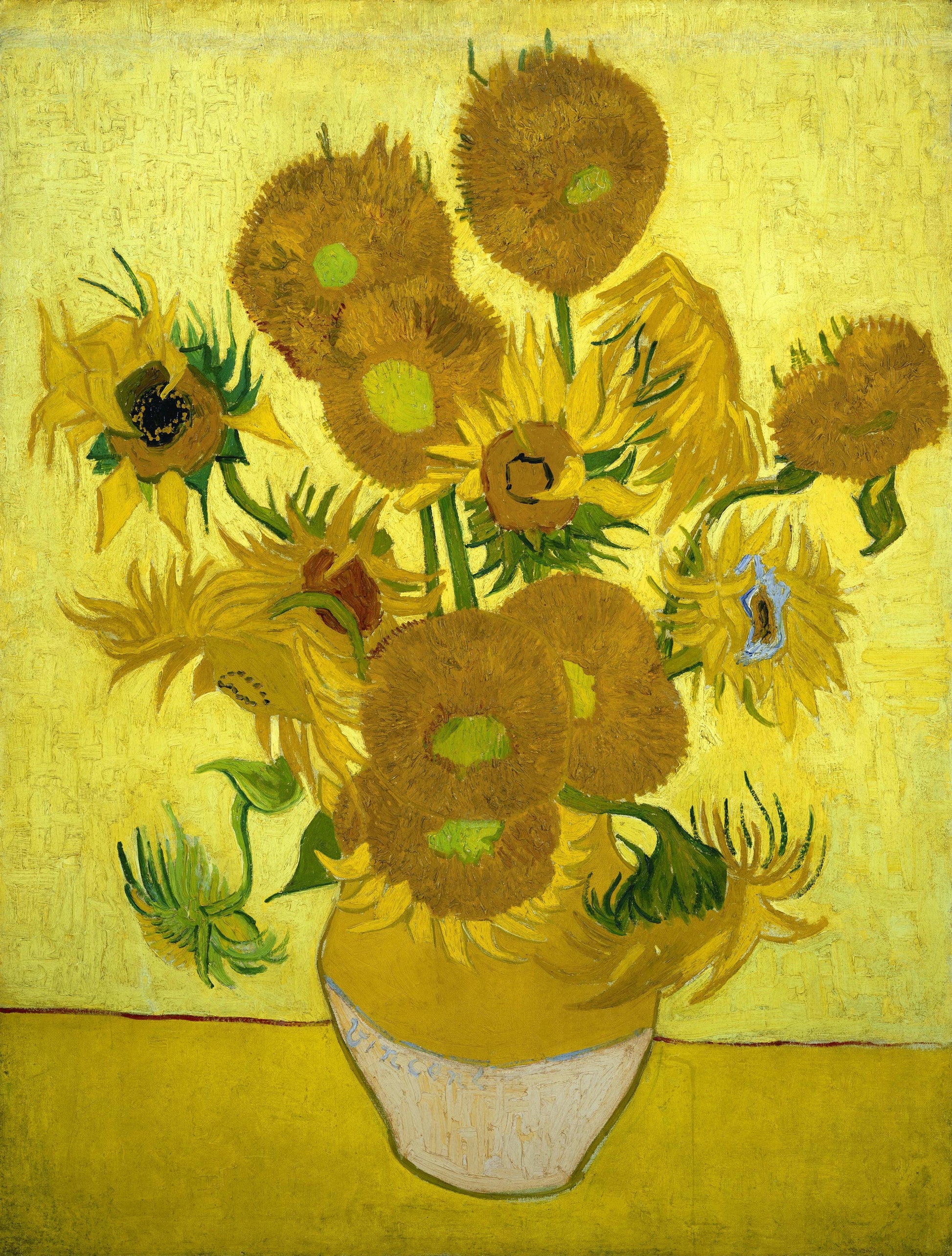 Van Gogh - I girasoli | Stampa piatta HD o in 3D - Materico