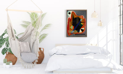 Klimt - Garten mit Sonnenblumen | Glanzeffekt