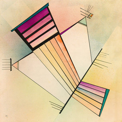 Pop art - Hokusai Wave in Van Gogh style | Flat HD or 3D print