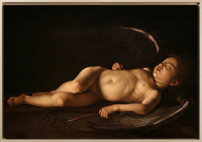 Caravaggio - Cupido che dorme | Stampa piatta HD o in 3D