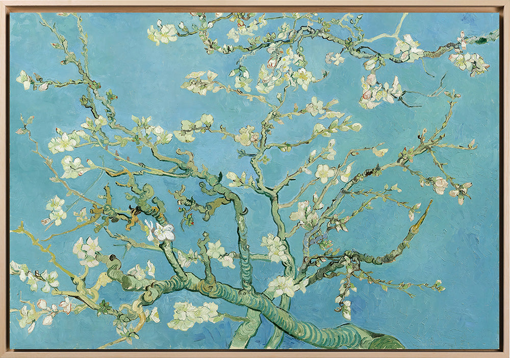 Van Gogh - Ramo di Mandorlo fiorito | Stampa piatta HD o in 3D