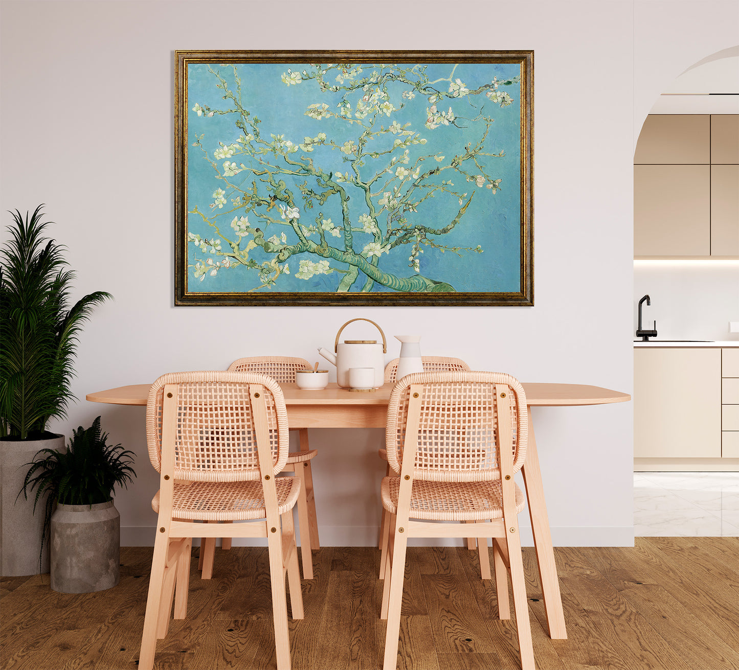 Van Gogh - Ramo di Mandorlo fiorito | Stampa piatta HD o in 3D