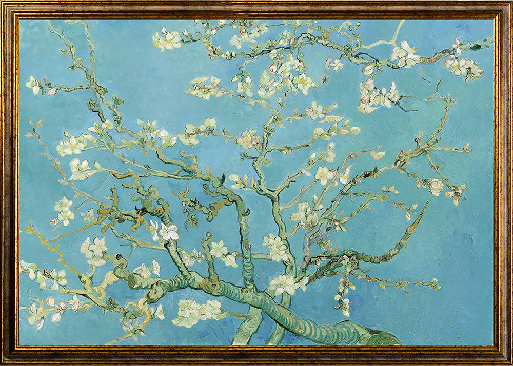 Van Gogh - Ramo di Mandorlo fiorito | Stampa piatta HD o in 3D