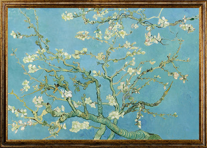 Van Gogh - Ramo di Mandorlo fiorito | Stampa piatta HD o in 3D