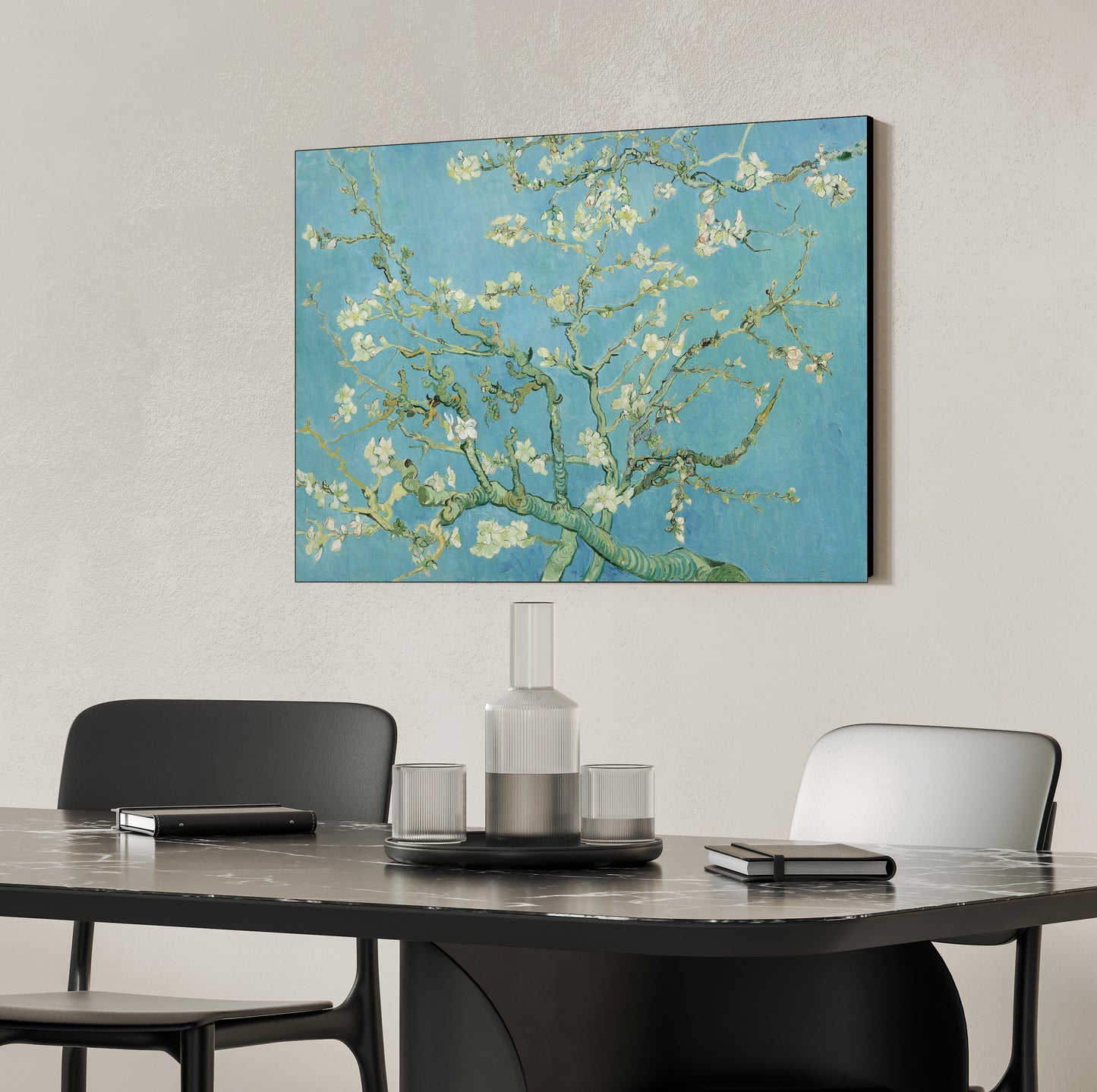 Van Gogh - Ramo di Mandorlo fiorito | Stampa piatta HD o in 3D