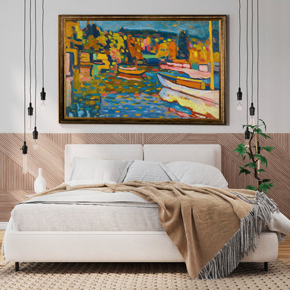 Klimt - Garten mit Sonnenblumen | Glanzeffekt