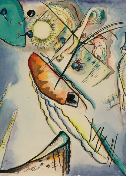 Klimt - Garten mit Sonnenblumen | Glanzeffekt