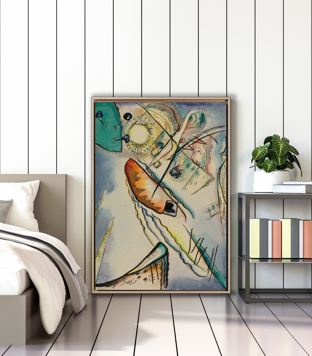 Klimt - Garten mit Sonnenblumen | Glanzeffekt