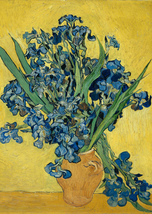 Van Gogh - Vaso con iris | Stampa piatta HD o in 3D