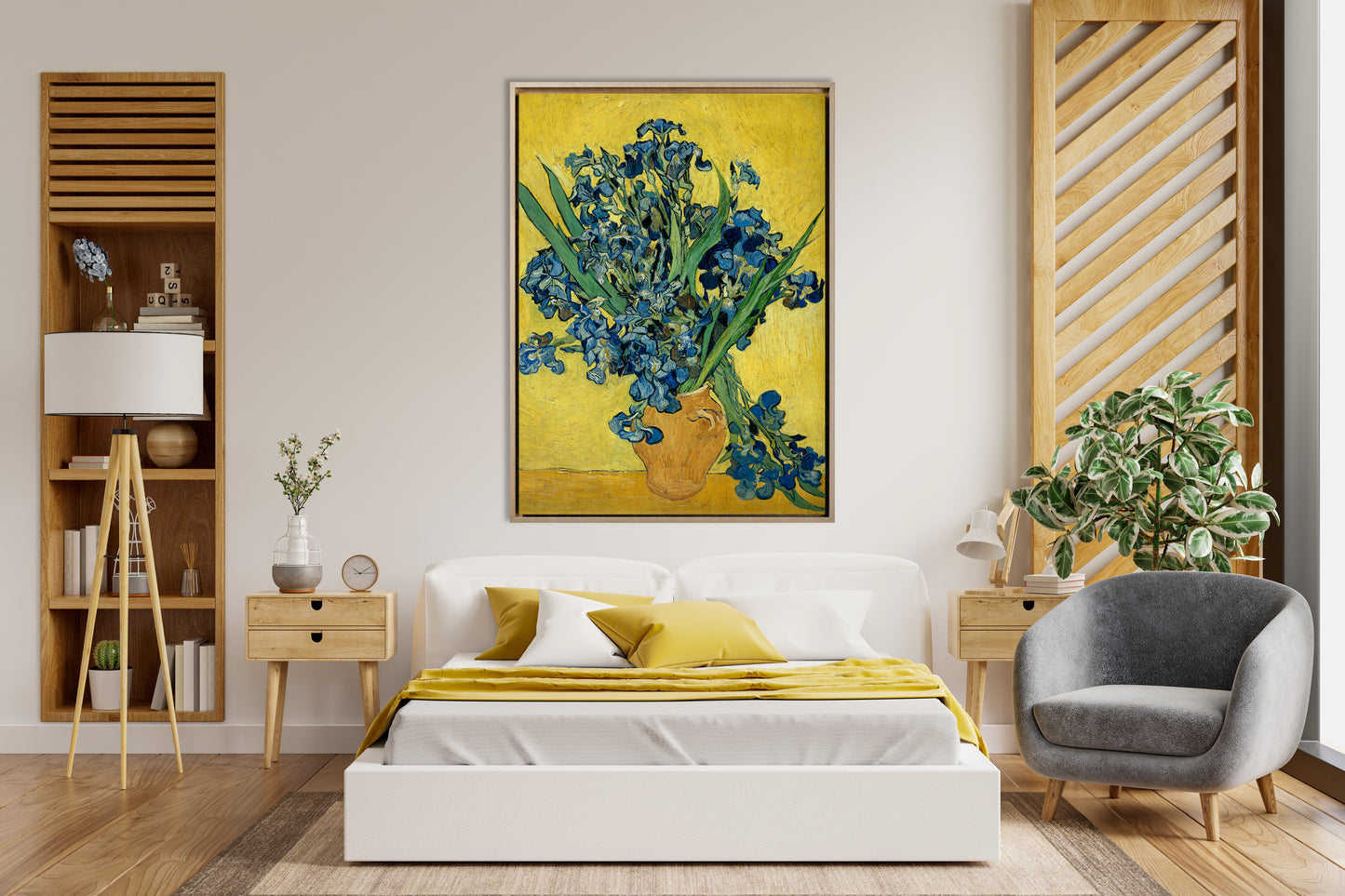 Van Gogh - Blühender Mandelzweig | HD-Flach- oder 3D-Druck