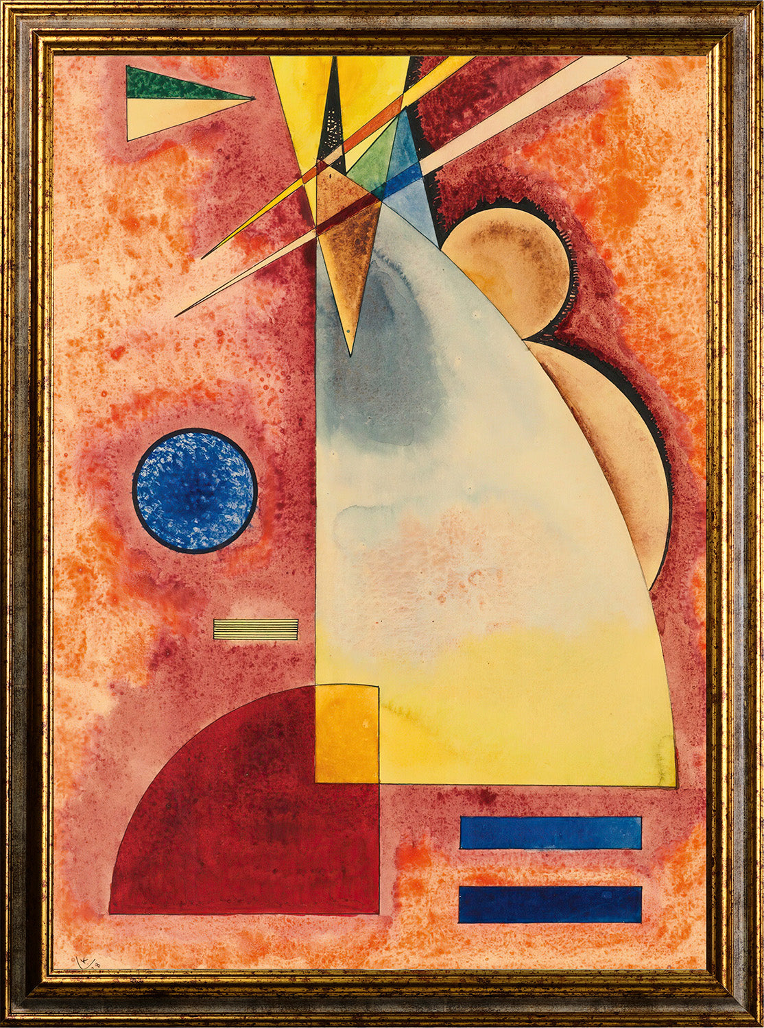 Klimt - Garten mit Sonnenblumen | Glanzeffekt