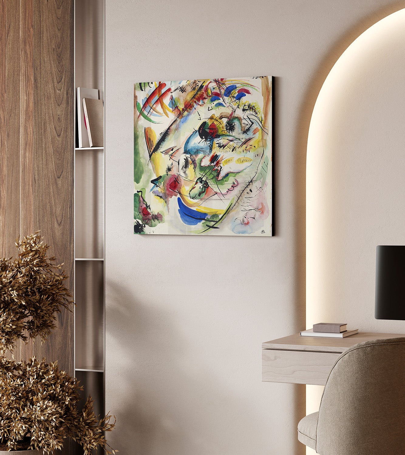 Pop art - Hokusai Wave in Van Gogh style | Flat HD or 3D print