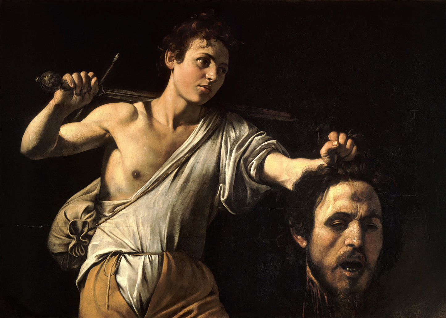 Caravaggio - Davide con la testa di Golia | Stampa piatta HD o 3D