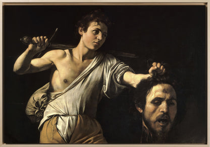 Caravaggio - Davide con la testa di Golia | Stampa piatta HD o 3D