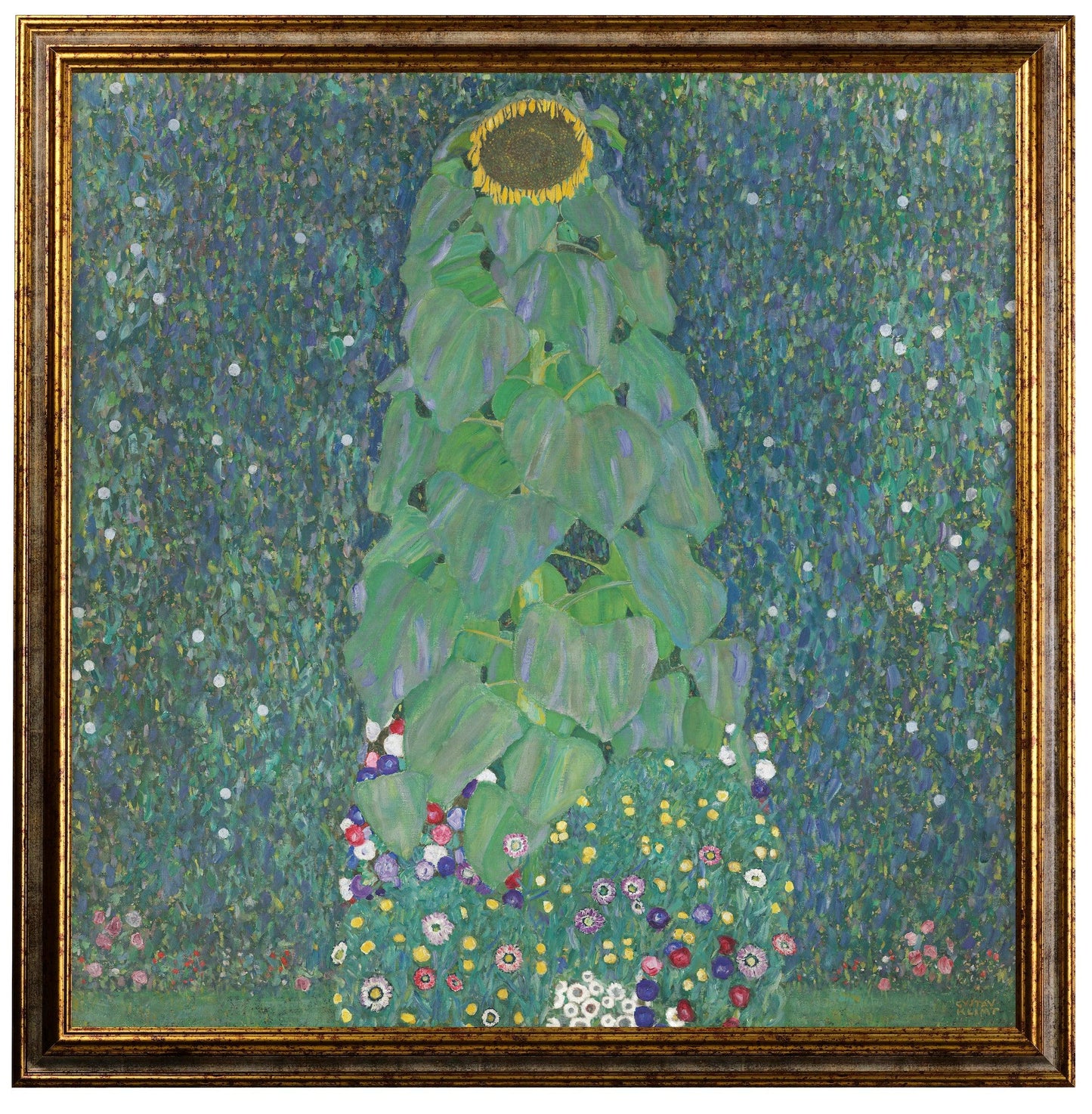 Klimt - Il girasole | Effetto lucido - Materico