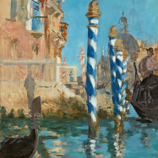 Édouard Manet - Il Canal Grande a Venezia | Stampa piatta HD o in 3D