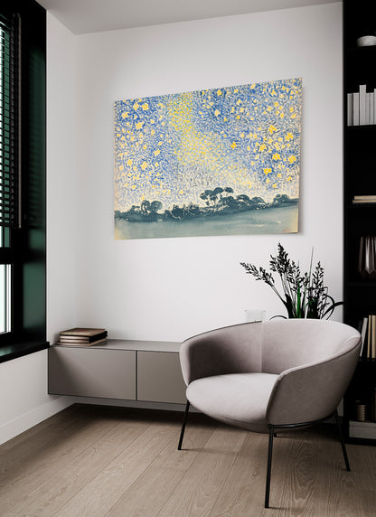 Klimt - Garten mit Sonnenblumen | Glanzeffekt