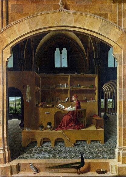 Antonello da Messina - San Girolamo nel suo studio | Stampa piatta HD o in 3D