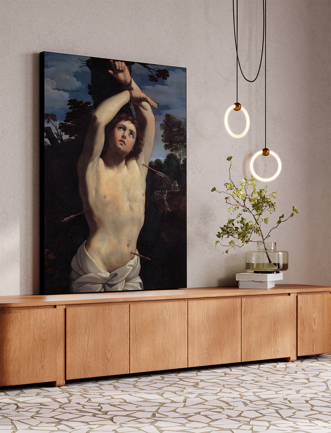 Guido Reni - San Sebastiano | Stampa piatta HD o in 3D