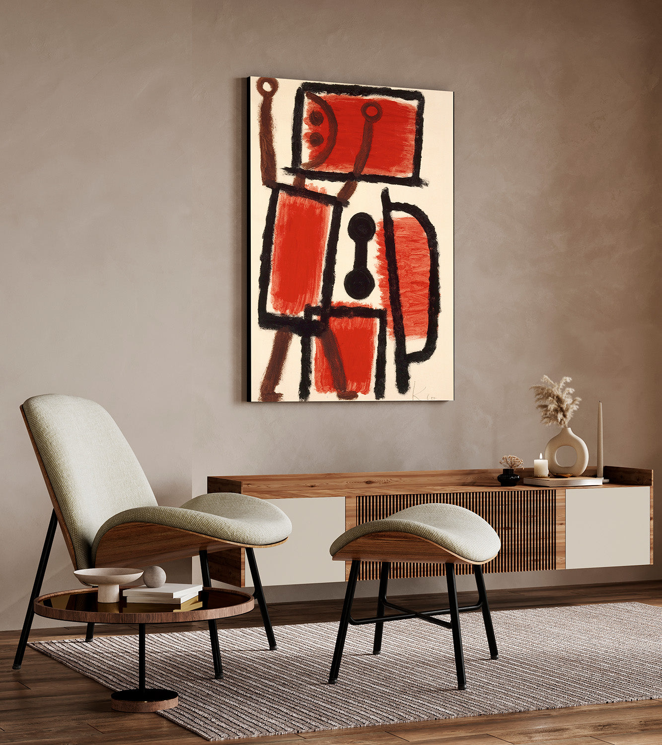 Klimt - Garten mit Sonnenblumen | Glanzeffekt