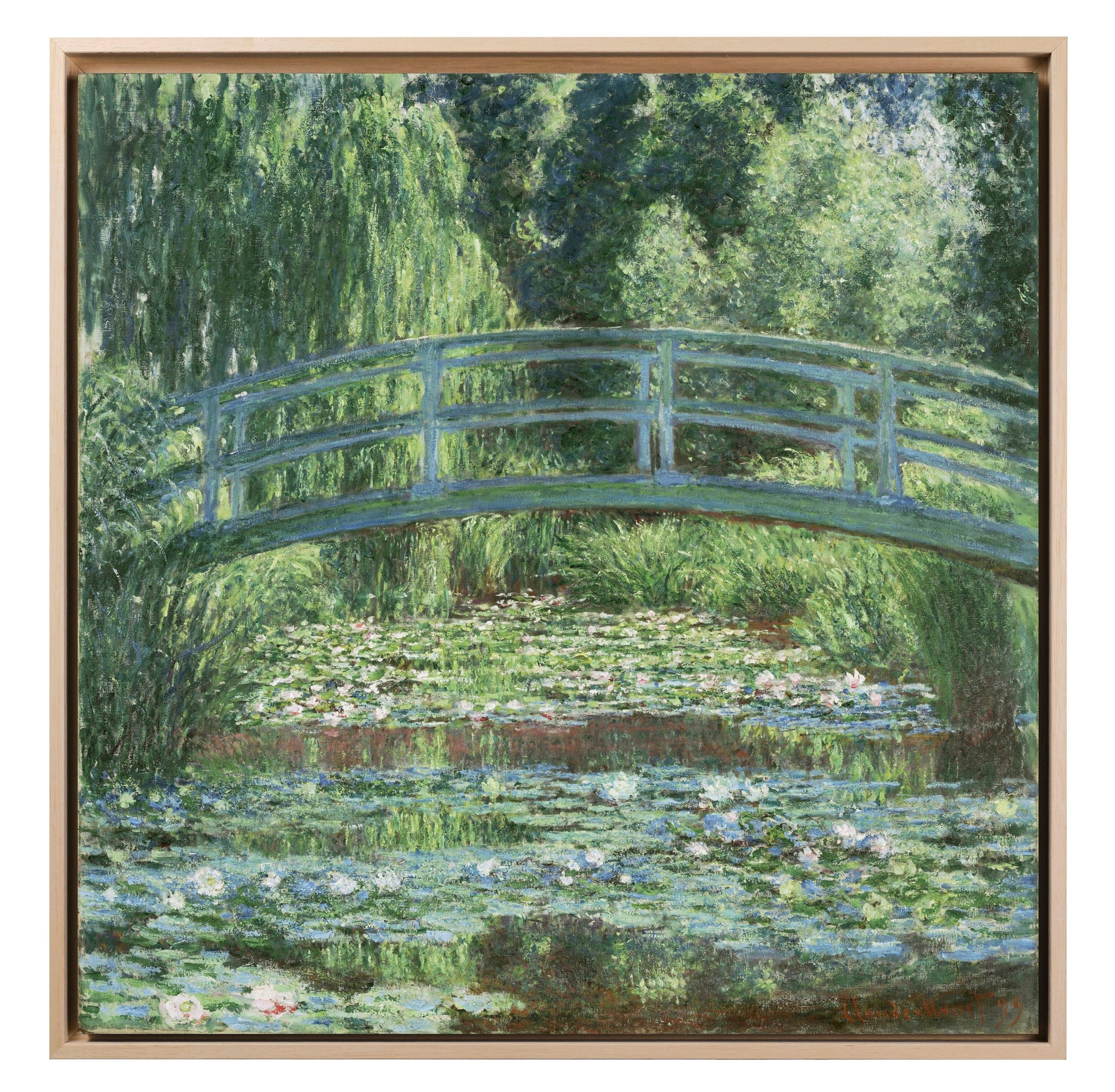 Monet - Il ponte giapponese | Effetto lucido - Materico