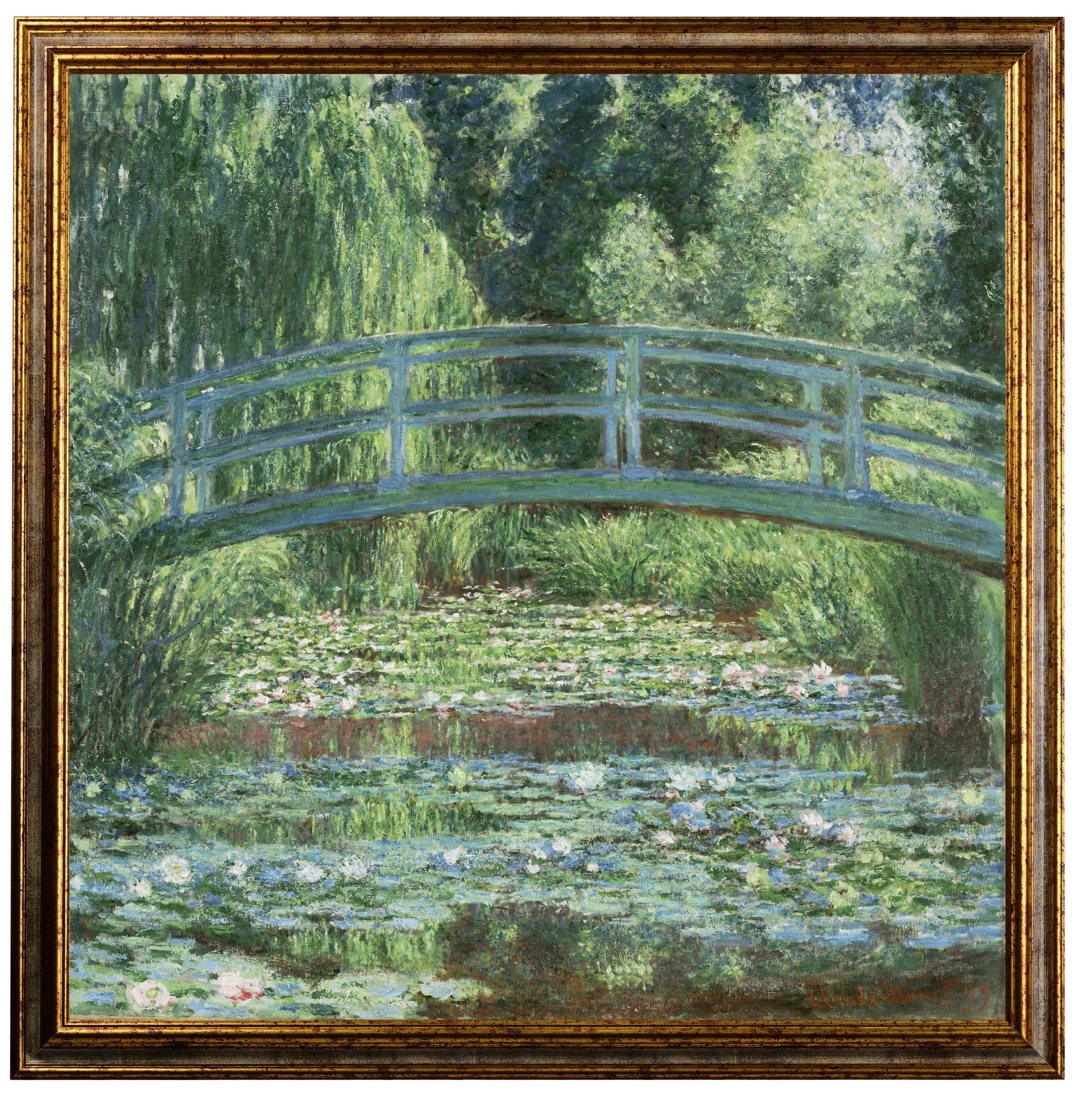 Monet - Il ponte giapponese | Effetto lucido - Materico