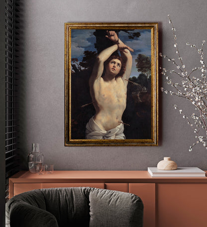 Guido Reni - San Sebastiano | Stampa piatta HD o in 3D