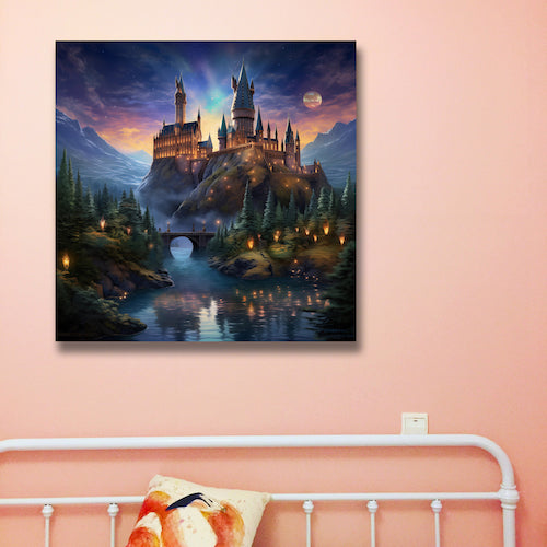 Immagini fantasy - Disegno castello di Hogwarts in stile fantasy