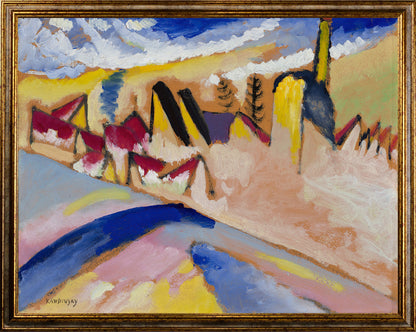 Klimt - Garten mit Sonnenblumen | Glanzeffekt