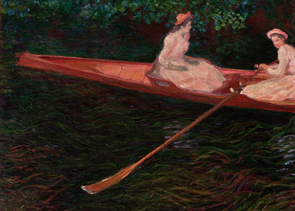 Monet - La canoa sull'Epte | Stampa piatta HD o in 3D