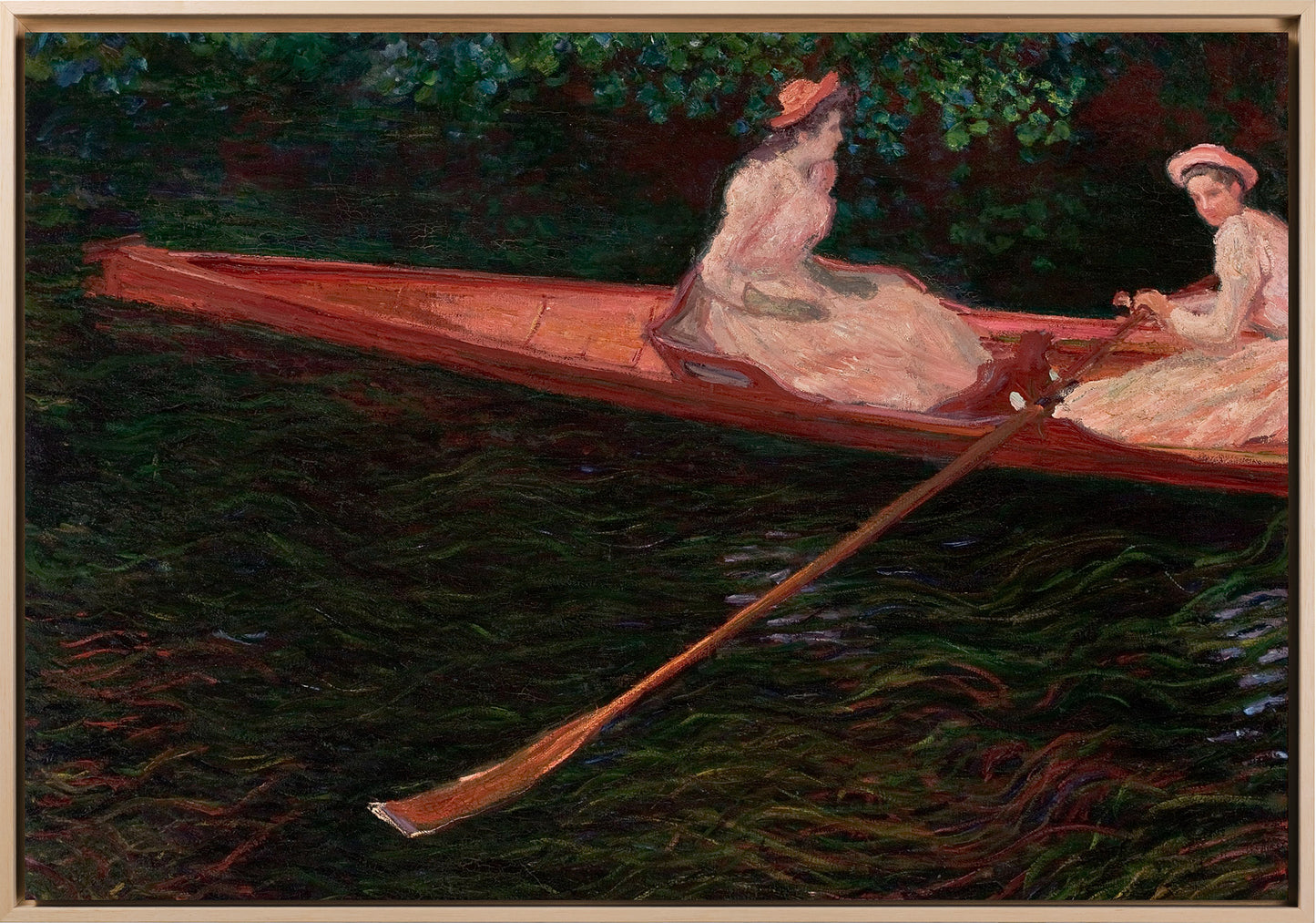 Monet - La canoa sull'Epte | Stampa piatta HD o in 3D