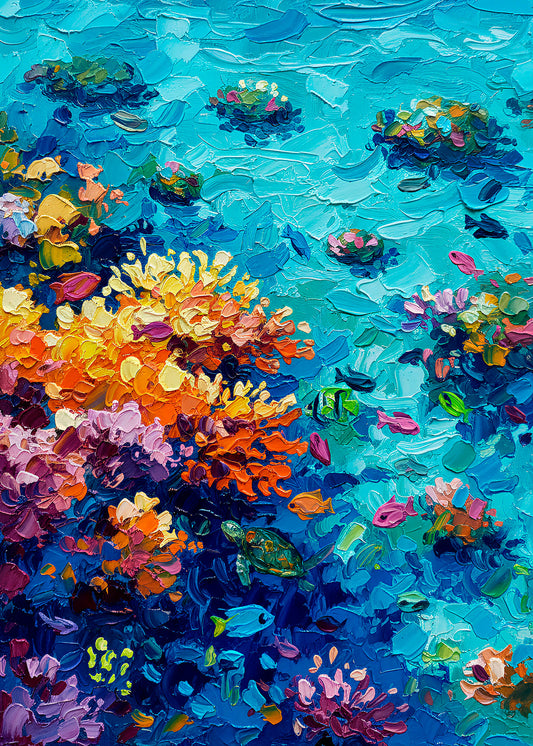 Natura - Barriera corallina | Stampa piatta HD o in 3D