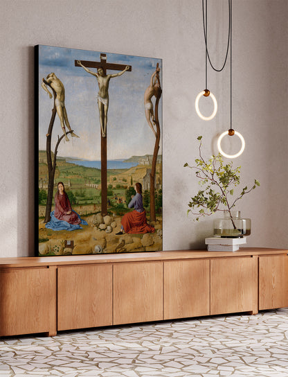 Antonello da Messina - Calvario | Stampa piatta HD o in 3D
