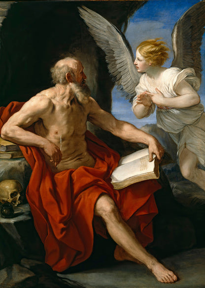 Guido Reni - L'Angelo che appare a San Girolamo | Stampa piatta HD o in 3D