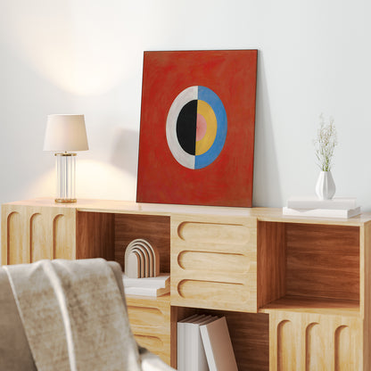 Klimt - Garten mit Sonnenblumen | Glanzeffekt