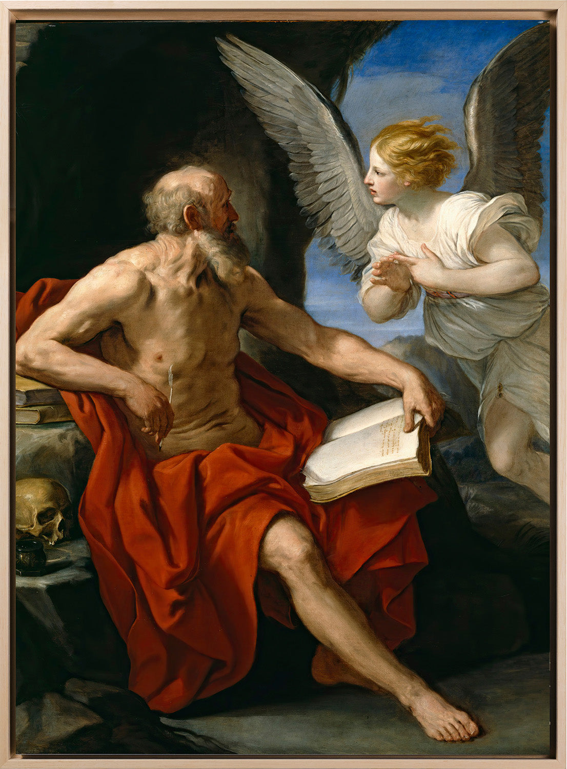 Guido Reni - L'Angelo che appare a San Girolamo | Stampa piatta HD o in 3D