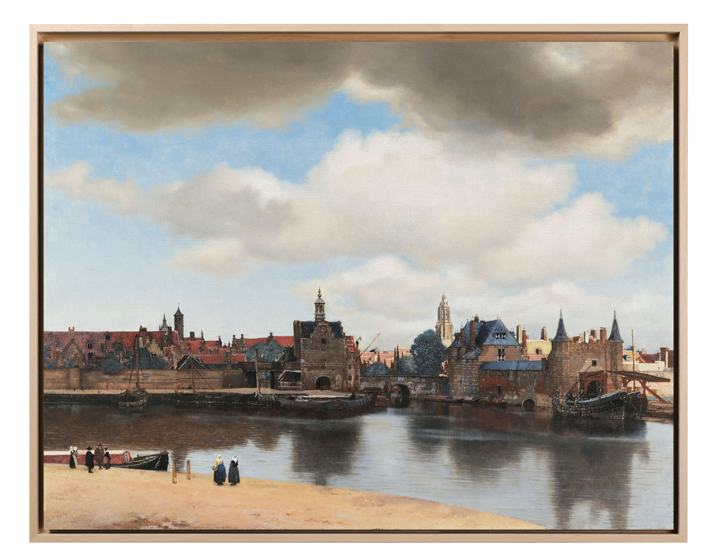 Johannes Vermeer - Veduta di Delft | Effetto lucido - Materico