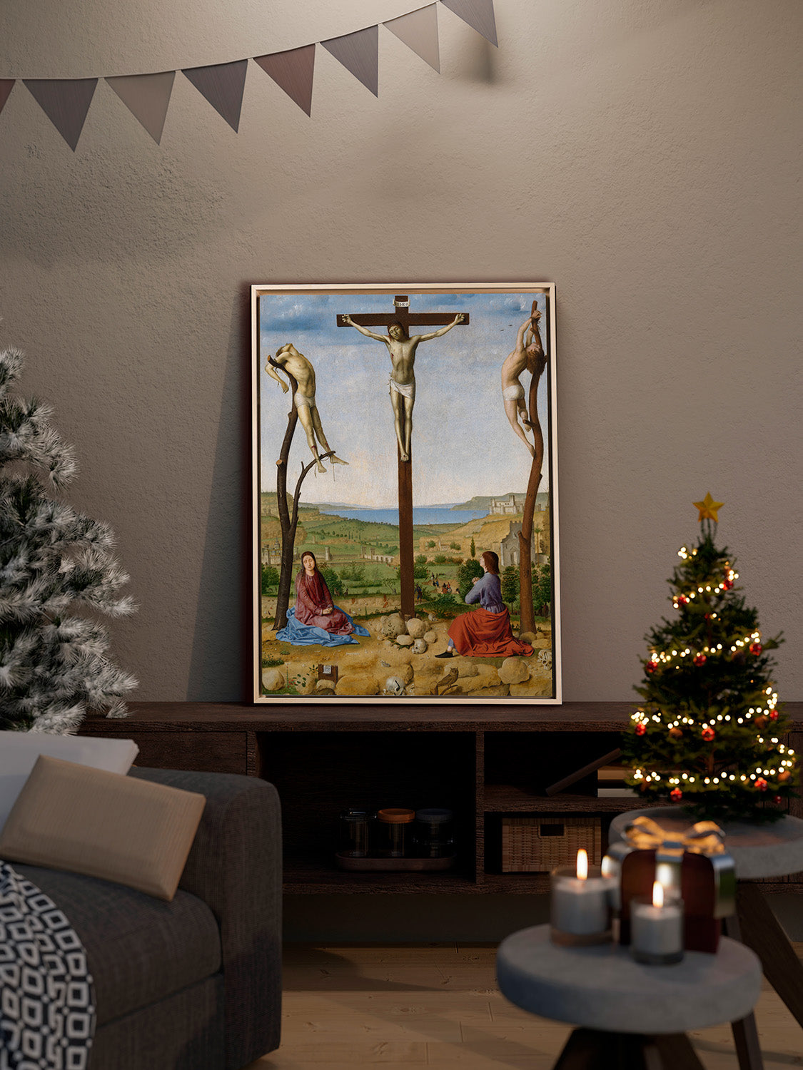 Antonello da Messina - Calvario | Stampa piatta HD o in 3D