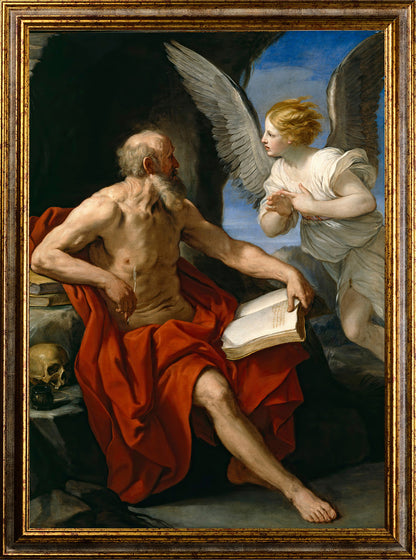 Guido Reni - L'Angelo che appare a San Girolamo | Stampa piatta HD o in 3D