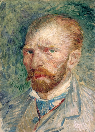 Van Gogh - Autoritratto con sfondo verde