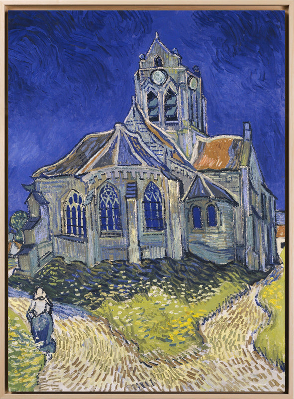 Van Gogh - La chiesa di Auvers-sur-Oise, vista dalla Chevet | Stampa piatta HD o in 3D