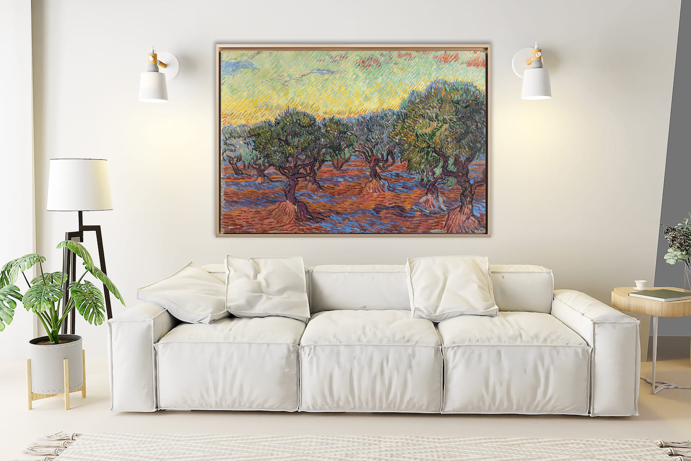 Van Gogh- Olive Grove, Saint-Rémy | Stampa piatta HD o in 3D